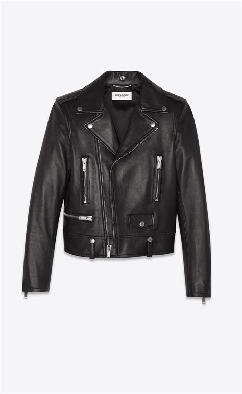 saint laurent leather jacket mens replica|ysl jacket men.